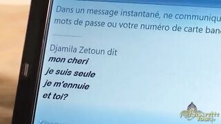 Bombázó fiatal arab picsa szopja a brét